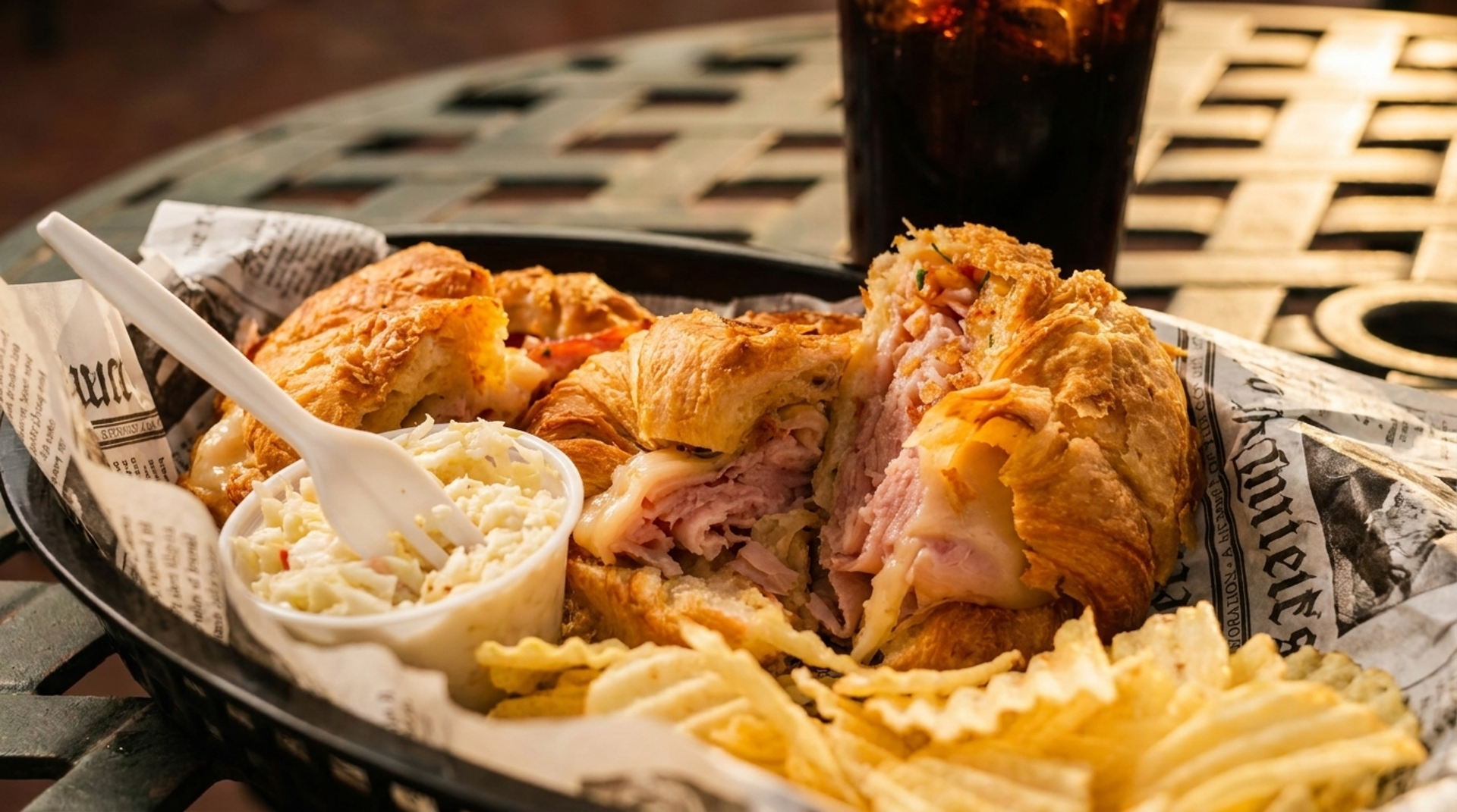 Every sandwich on a croissant