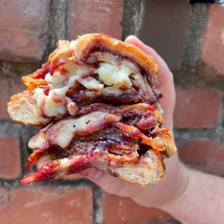 Bacon & Brie w/ Blackberry Jalapeno Jam